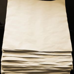 25 Coffee Stained Papers, 20lb Craft Papers, Hand Dyed