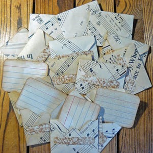 Mini Envelopes, Handmade envelopes, Vintage envelopes, Gift embellishment, Journal cards, Journal envelopes, Coffee stained envelopes