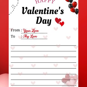 Mot d'amour pour la Saint-Valentin