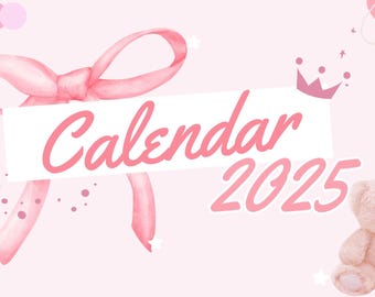 BlushTime Pink Calendar 2025