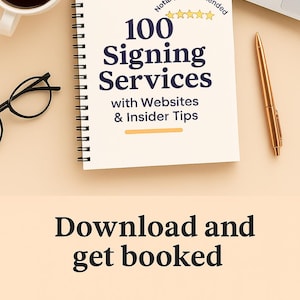 100 Signing Services List | Notary and Loan Signing Agent Business Resource | Websites + Insider Tips