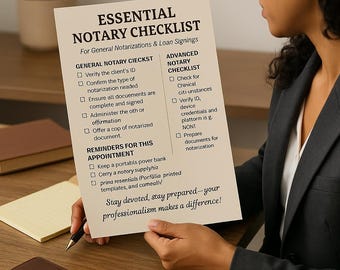 Essential Notary Checklist