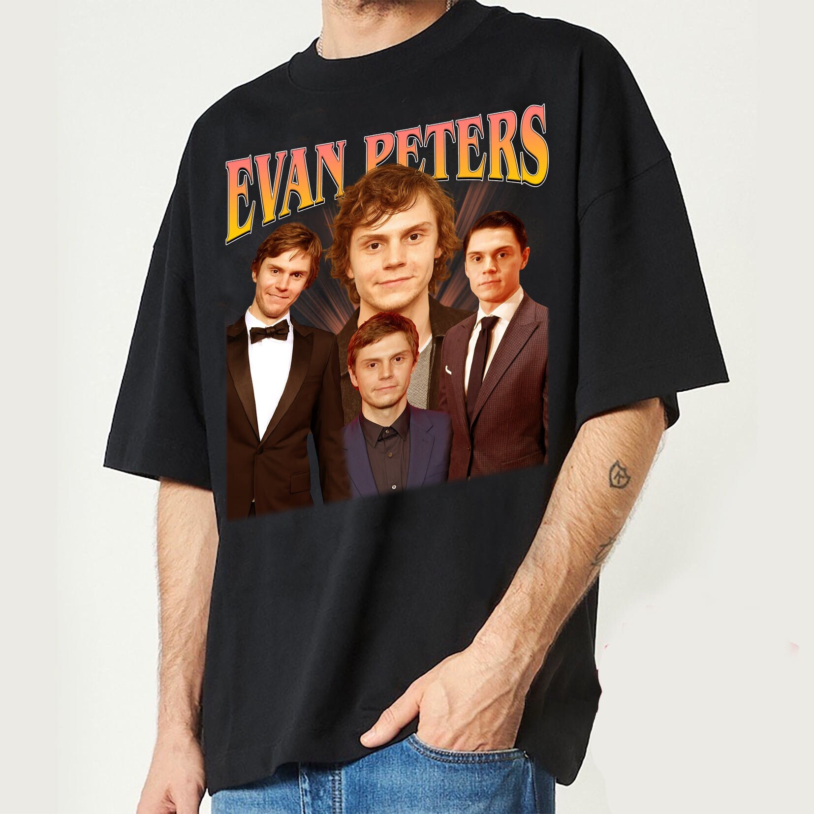 evan peters t shirt