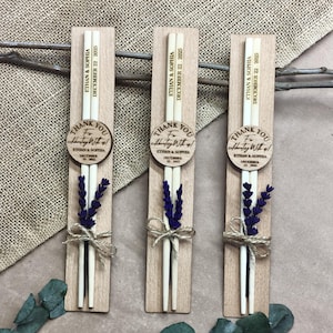 Bacchette personalizzate per bomboniere di nozze, bomboniera di nozze personalizzata, bacchette personalizzate fatte a mano, bomboniera per feste di nozze