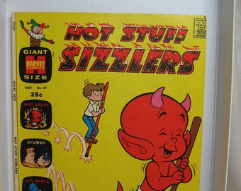 Comic Book - Hot Stuff - Sizzlers #47 VG 1971 - Harvey Comics - Giant Comic Books - Original Owner - Old Comics