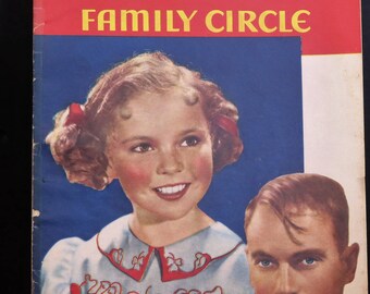 Vintage Shirley 1938 Temple Family Circle Magazine