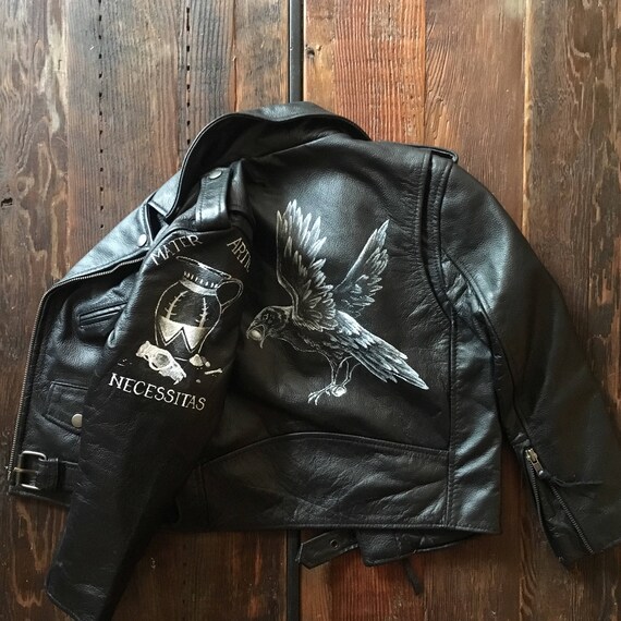 crow biker jacket
