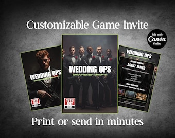 Invitación para padrinos de boda de videojuegos, propuesta de matrimonio personalizada, invitación para bodas gamer, juego de propuesta de Canva, inserto imprimible para juegos
