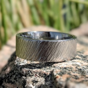Mens Wedding Bands Cobalt Ring, Cobalt Chrome Wedding Rings, Comfort Fit Bands, USA Made
