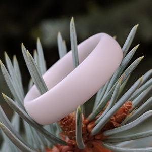 Frosted Ceramic Wedding Band White Ceramic Rings Comfort Fit Ladies Bands