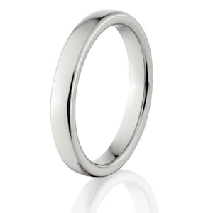 New 4mm Wide Comfort Fit Titanium Ring - 4HR-P