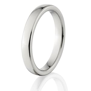 New 4mm Wide Comfort Fit Titanium Ring 4HR-P image 1