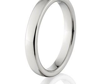 New 4mm Wide Comfort Fit Titanium Ring - 4HR-P