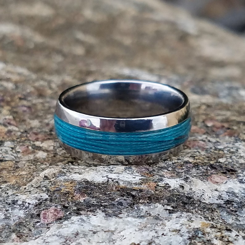 Titanium Fishing Line Ring Custom Made Bands Fly Fishing USA Etsy