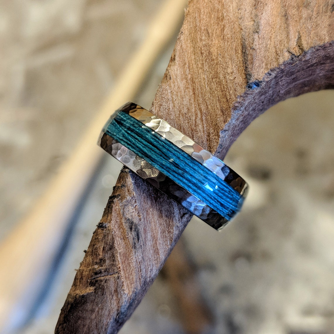 Titanium Fishing Line Ring Custom Made Bands Fly Fishing USA Etsy