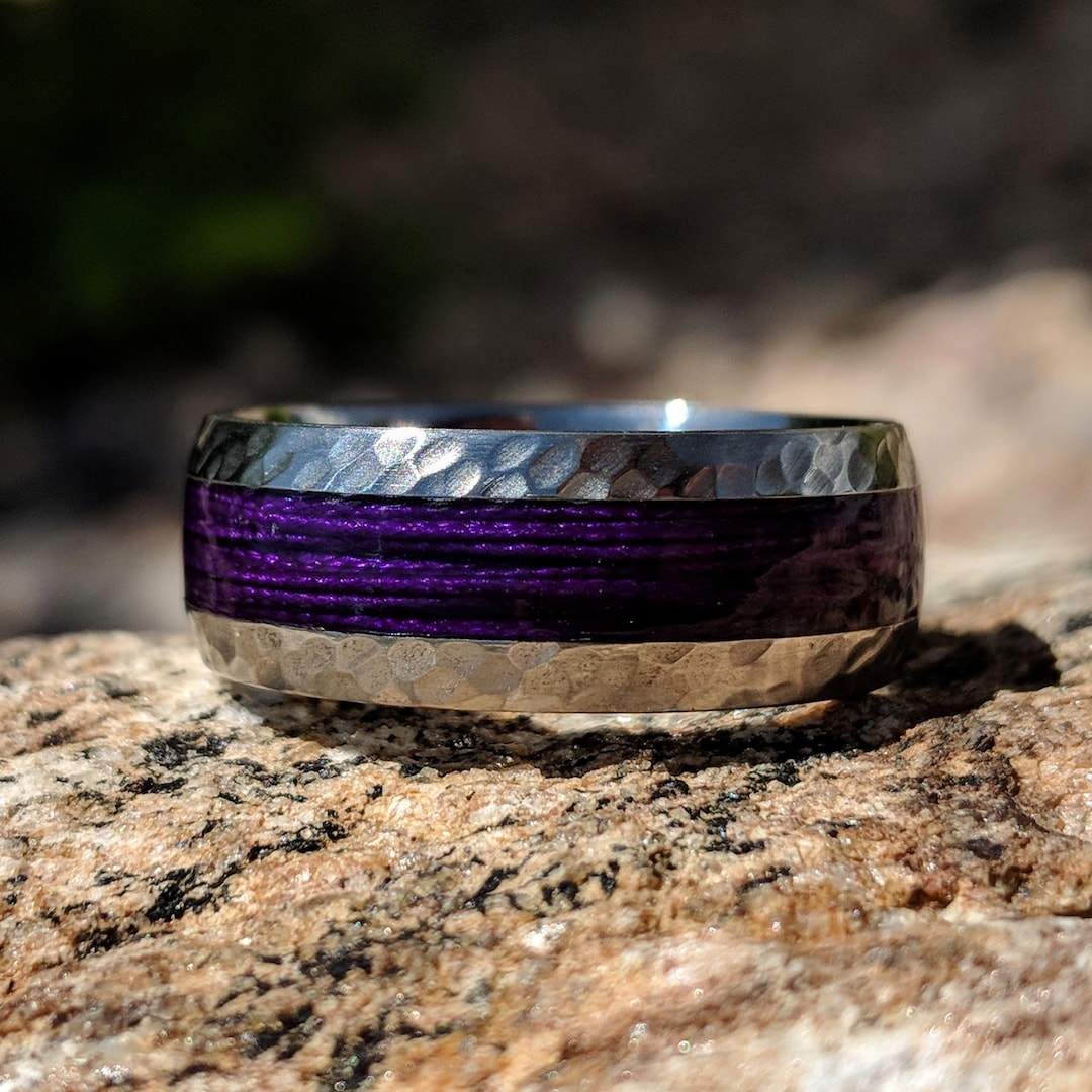 Titanium Fishing Line Ring Custom Made Bands Fly Fishing USA Made to