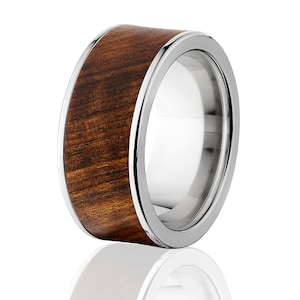Ring Boxwood with Blue Lapis Lazuli Inlay Wood Turned Wedding Ring Engagement Ring Wooden Ring