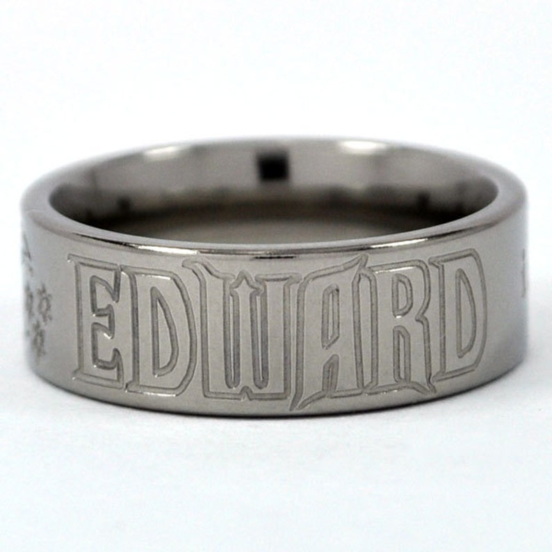 Team Edward Titanium Ring New VAMPIRE