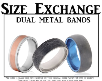 Dual Metal Band Size Exchange