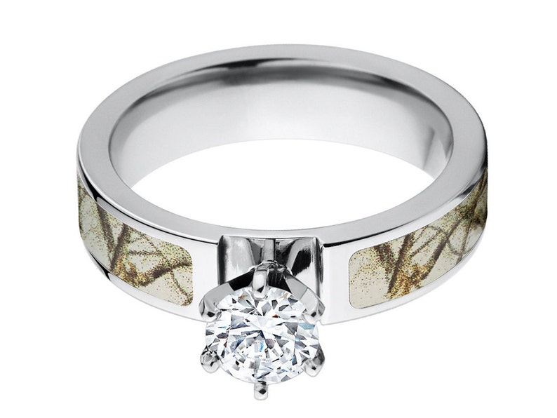 Camo Rings Realtree Engagement Ring W/ 1 CTW 14k Prong Set Etsy