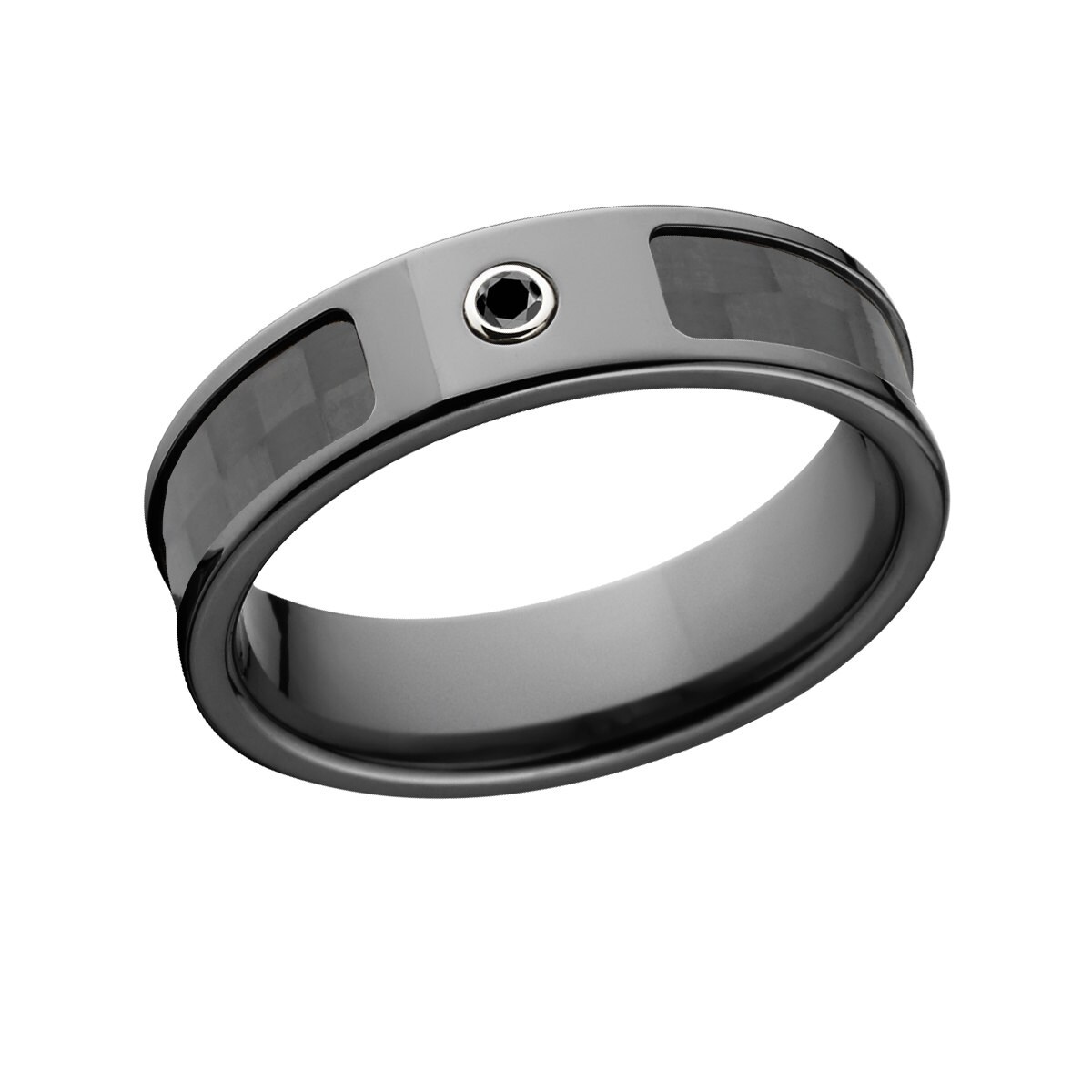 Carbon Fiber Rings Black Diamond Carbon Fiber Wedding Rings Etsy