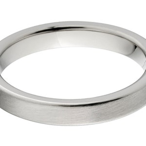 New 3mm Wide Comfort Fit Ring Titanium 3F-B image 3