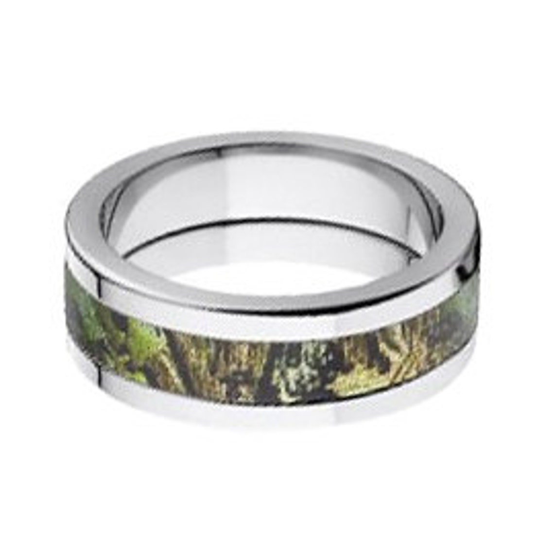 Flat Obsession Mossy Oak Camo Wedding Ring Mossy Oak Camo Etsy