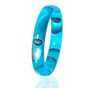 New Made in the USA Stackable Acrylic Rings - 4HR-Caribbeanblue