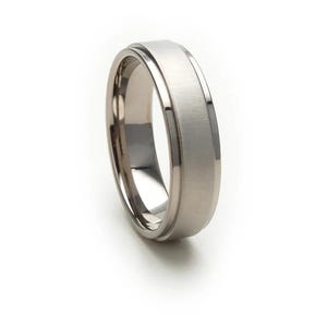 New 6mm Wide Comfort Fit Titanium Ring - 6RC-XB