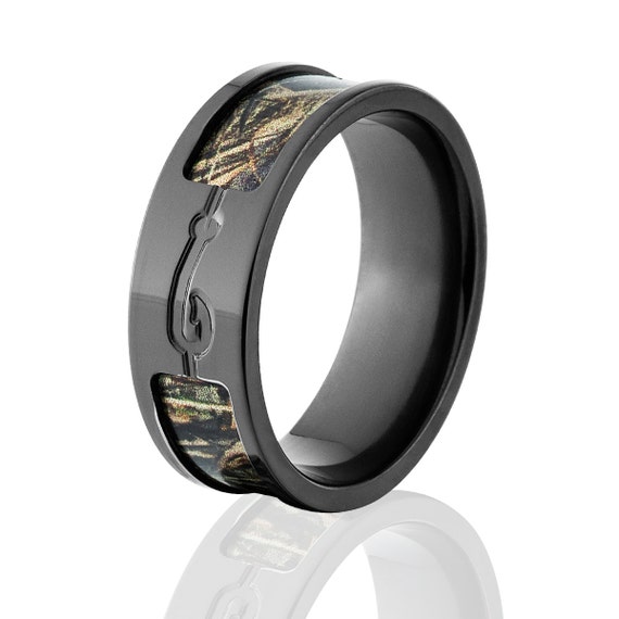 Black Ceramic Camo Ring, 8mm Comfort Fit Wedding Band – PCH Jewelers INC.