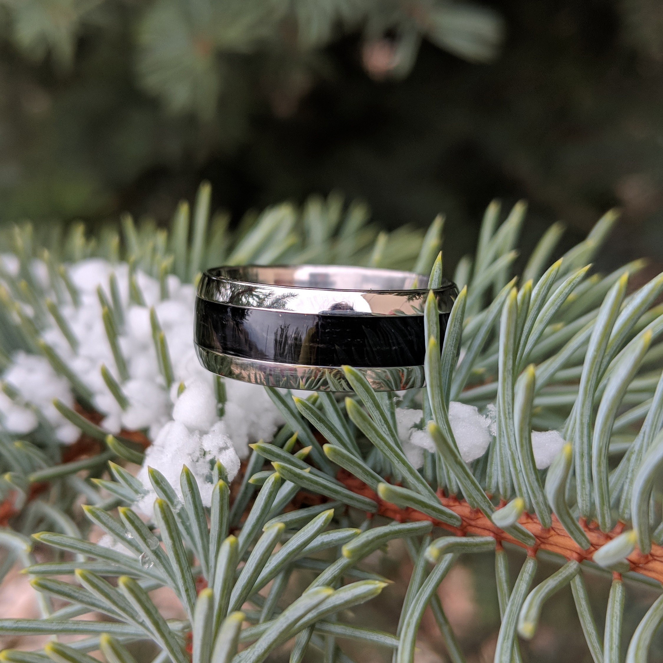 Titanium Fishing Line Ring Custom Made Bands Fly Fishing USA Etsy