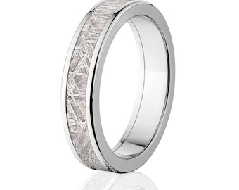 Meteorite Ring Gibeon Wedding Bands Authentic Artisan Jewelry