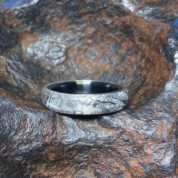 Meteorite engagement hotsell ring etsy