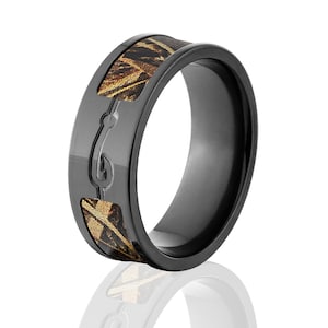 Fishhook Max5 Camo Rings, RealTree Camo Rings, Camo Max 5 Wedding Bands, Fishing Rings: BZ-Max5-Fishhook