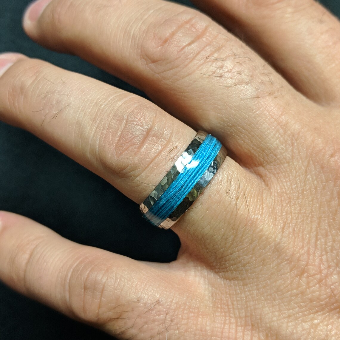 Titanium Fishing Line Ring Custom Made Bands Fly Fishing USA Etsy