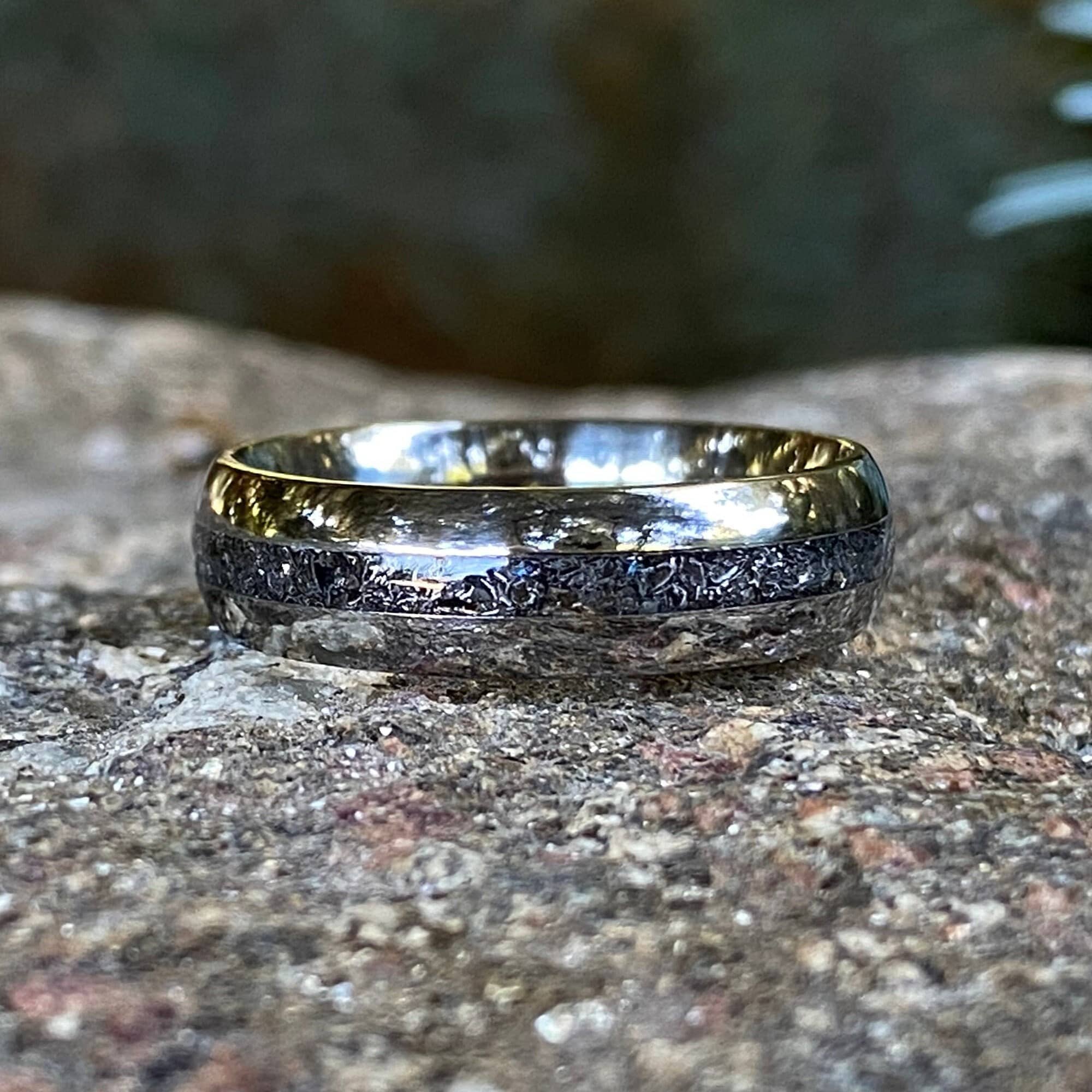 Authentic Sherman Tank Inlay Titanium Band