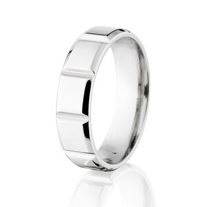 New Comfort Fit Titanium Ring, Modern Band Sizing 4-17, Milled Jewelry