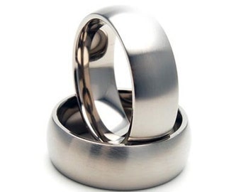 New 8mm Wide Titanium Ring - 8HR-B