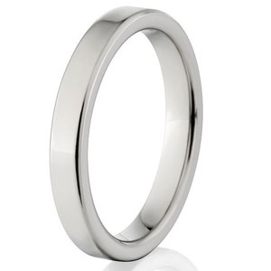 New 4mm Wide Comfort Fit Titanium Ring - 4F-P