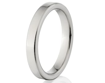 New 4mm Wide Comfort Fit Titanium Ring - 4F-P