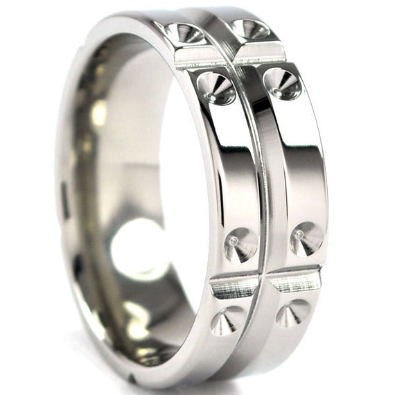 New 8mm Wide Titanium Ring 8HR-P