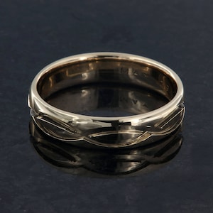 18k Solid Gold Infinity Ring, Custom Infinity Jewelry Wedding Rings and Bands