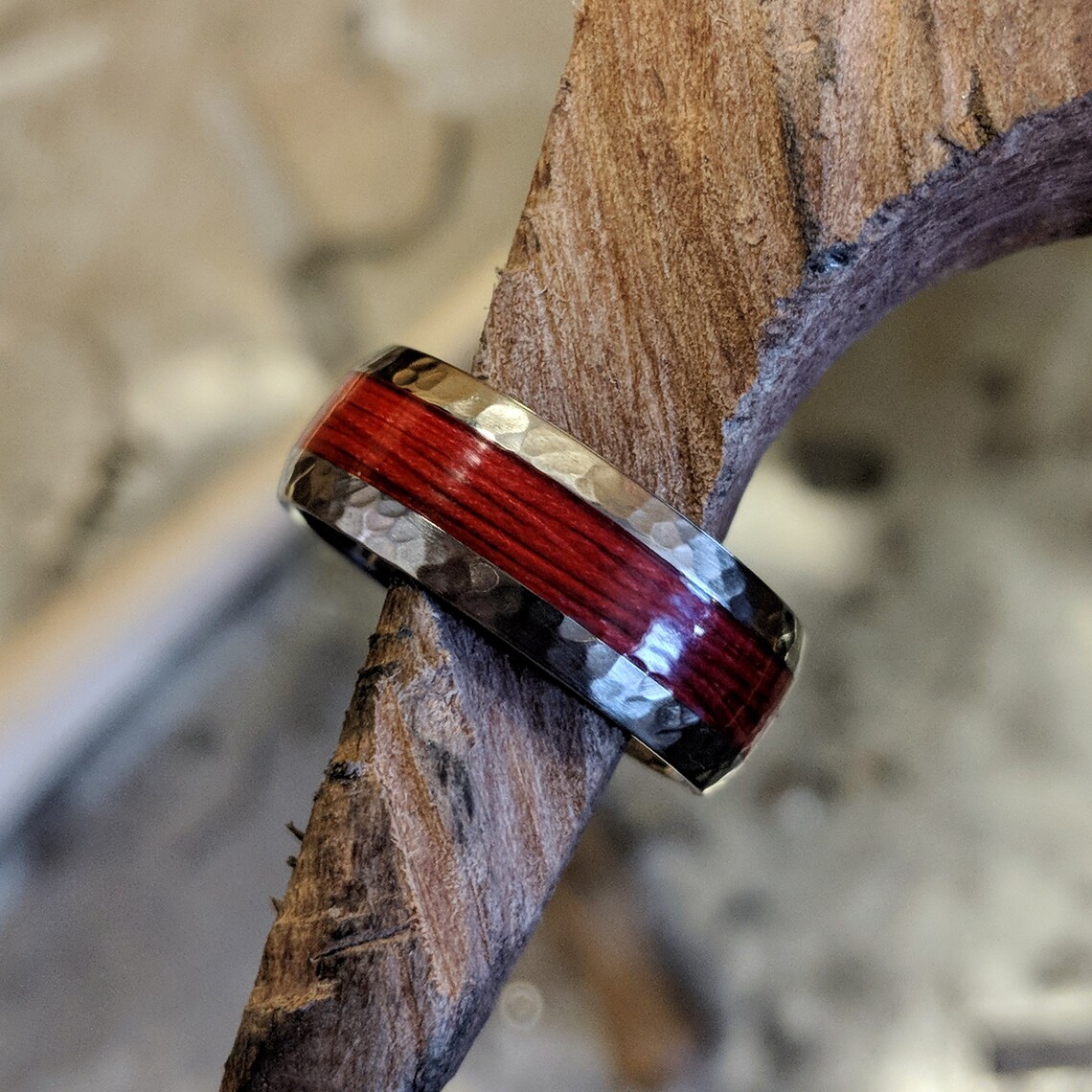 Titanium Fishing Line Ring Custom Made Bands Fly Fishing USA Etsy