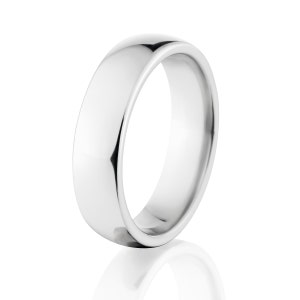 Matching Cobalt Ring Set with Modern USA made Wedding Ring Set : COB-8HRP.6HRP image 2