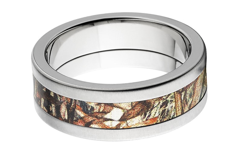 Mossy Oak Rings Camo Wedding Rings Titanium Ringduck Blind Etsy