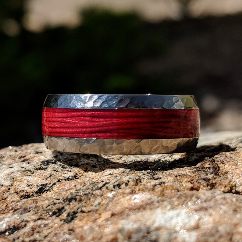 Titanium Fishing Line Ring Custom Made Bands Fly Fishing USA Etsy