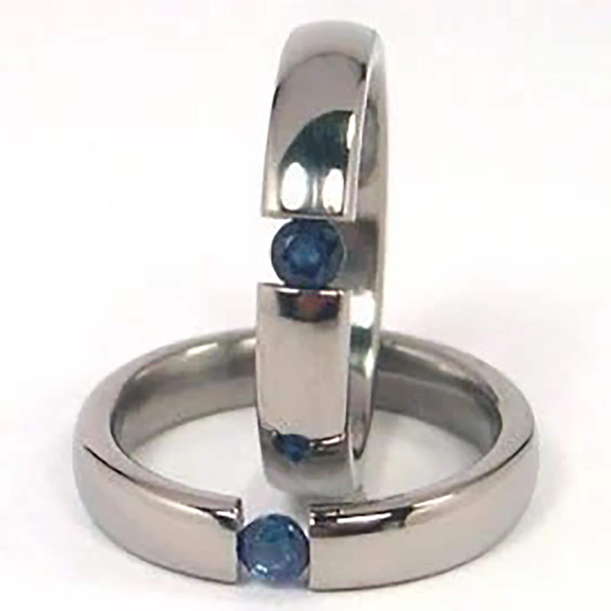 Anello Moderno Regalo Speciale Anello In Titanio Placcato Nero Con ...