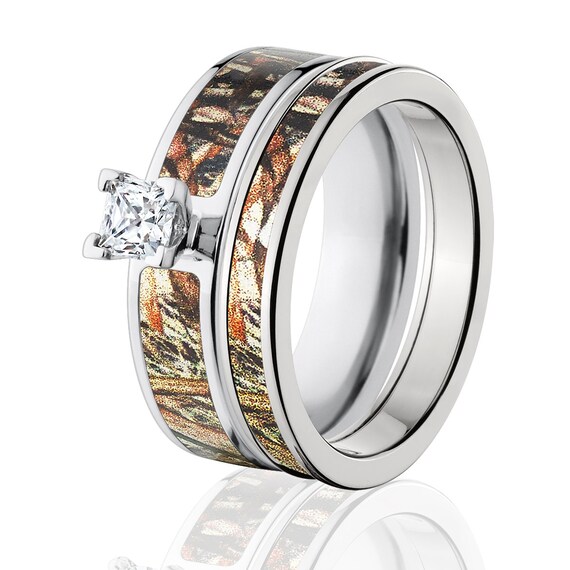 Buy Cobalt Camo Bridal Set With Mossy Oak Duckblind Camo Bridal Sets Camo Rings Camo Wedding Ring COB 6F14G5PCTW and 4hr duckblind Online in India Etsy