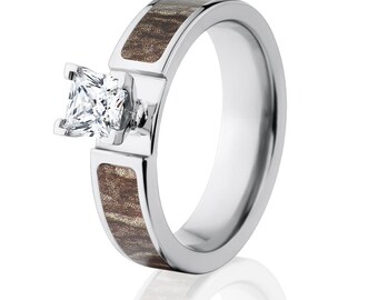 Anillos de camuflaje Mossy Oak Bottomland, anillos de compromiso de camuflaje COB-Bottomland-6F14G1PCTW