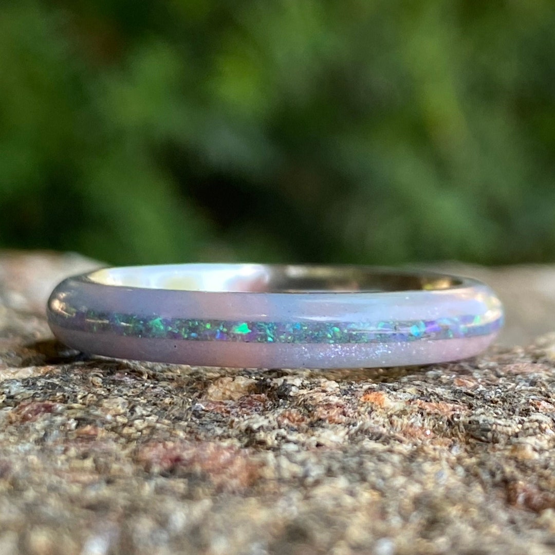 Diamondcast Ring Opal Ring USA Made Custom Ring Cobalt